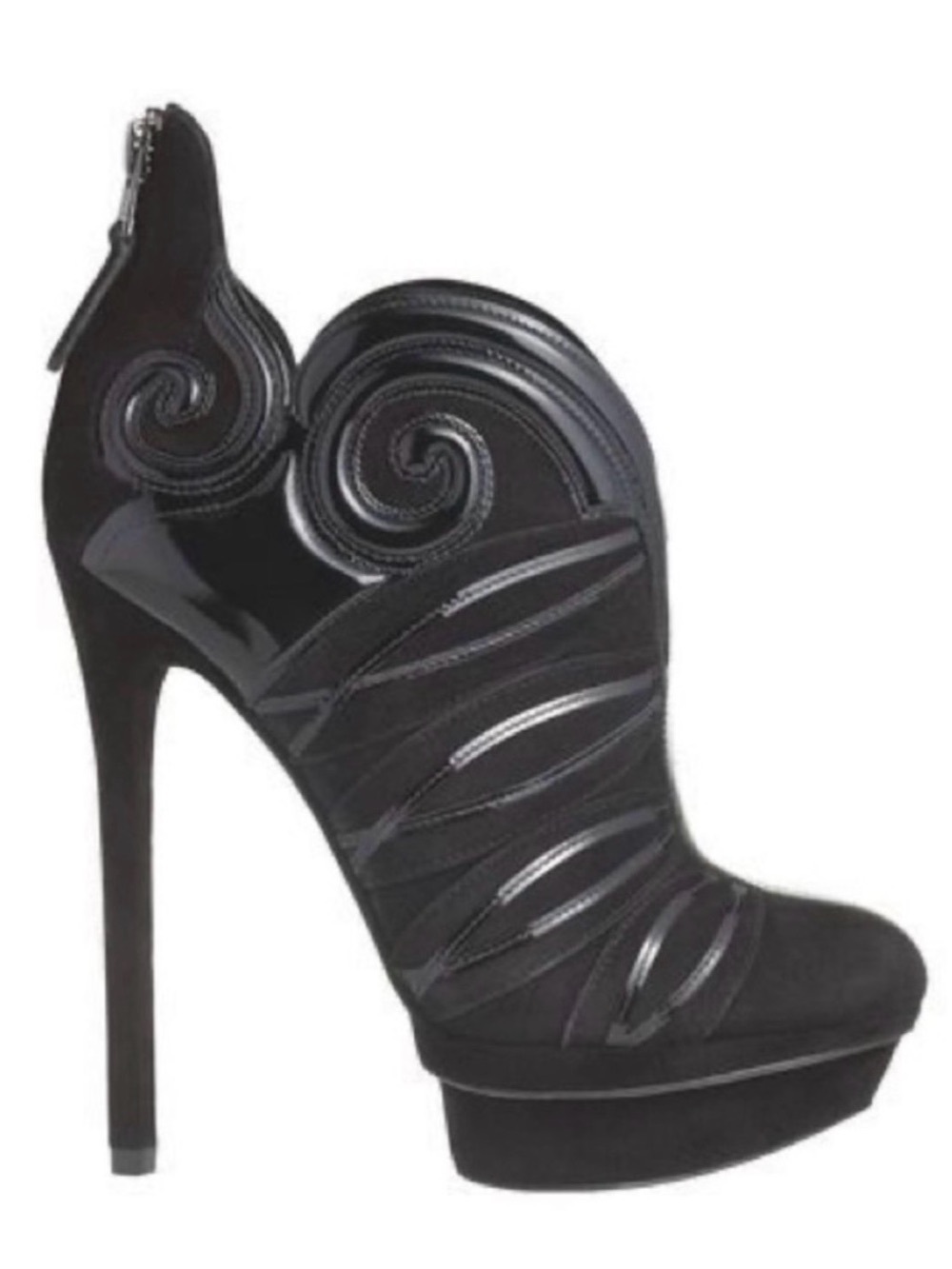 ⭐️2x HOST PICK!⭐️ BNIB Brian Atwood Figara Suede & Patent Platform Booties 8.5